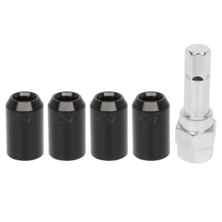 Locking Lug Nuts 12x1.5 Chrome Bulge Acorn 1.72 Tall Wheel Lock Set