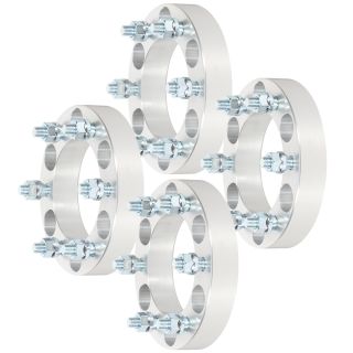 4X 1.5" Wheel Spacers - 6x5" (6x127mm), 12x1.5 Thread, 78.1mm Hub Bore - Fits Chevrolet Trailblazer GMC Envoy 2003-2007