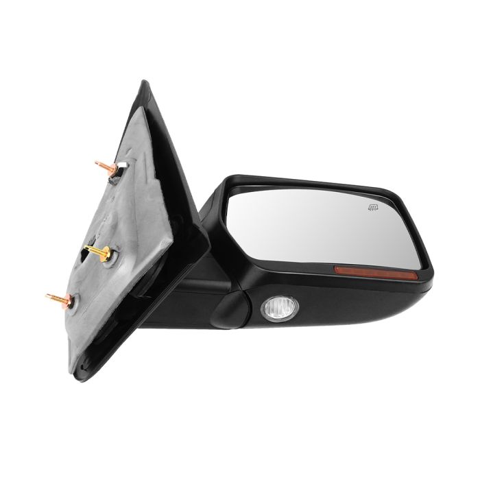 2007-2014 Ford F150 Passenger Side Towing Mirror With Power Heated Turn Signal Puddle Lamps Manual Operation
