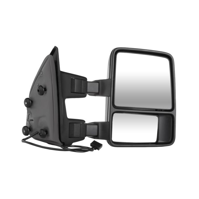 Towing Mirrors With Manual Adjusted For 99-16 Ford F250-550 Super Duty Smoke Signals Lamps No Heat 1 Pair