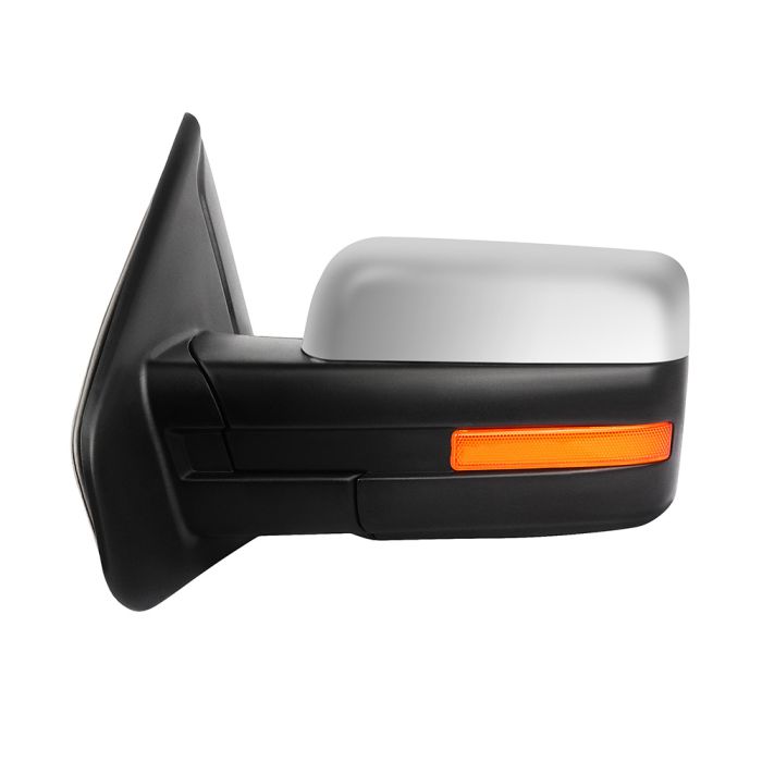 Towing Mirror For 07-14 Ford F-150 97-99 Ford F-250 Power Heated Puddle Signal Light Left Driver Side 1 Pc