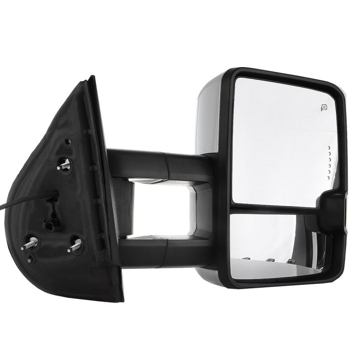 Towing Mirrors For 07-13 Chevrolet Avalanche 07-13 Chevrolet Silverado 1500 Chrome Power Heated Passenger