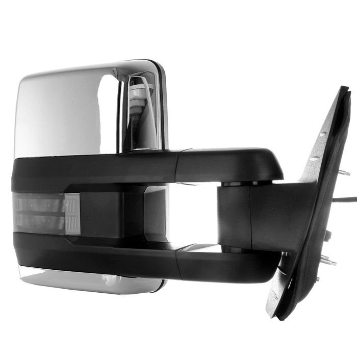 Towing Mirrors For 07-13 Chevrolet Avalanche 07-13 Chevrolet Silverado 1500 Chrome Power Heated Passenger