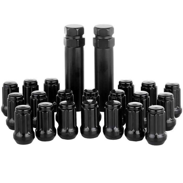 12 X 1.5 mm Black Wheel Lug Nuts New (ECP051494）For Acura/Chevy/Honda/Hyundai - 20 Piece