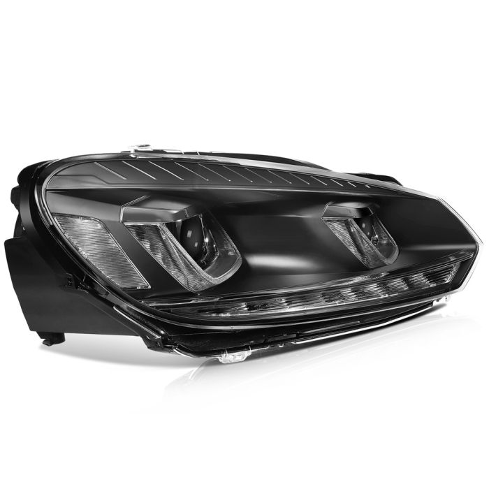 2010-2014 Volkswagen Golf/GTI Headlight Assembly Pair LED DRL Headlamp