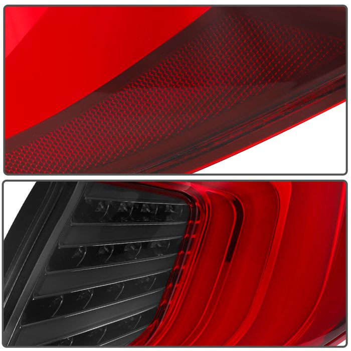 For 2016-2017 Honda Civic Sedan Tail Light Assembly Rear Lamp LED Pair Replace 