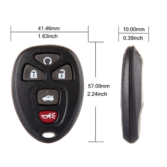 Remote Key Fob Shell Case For 05-09 Buick Allure Buick LaCrosse