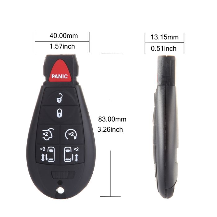 Smart Key Fob Keyless Remote For 09-12 Volkswagen Routan 08-16 Chrysler Town & Country
