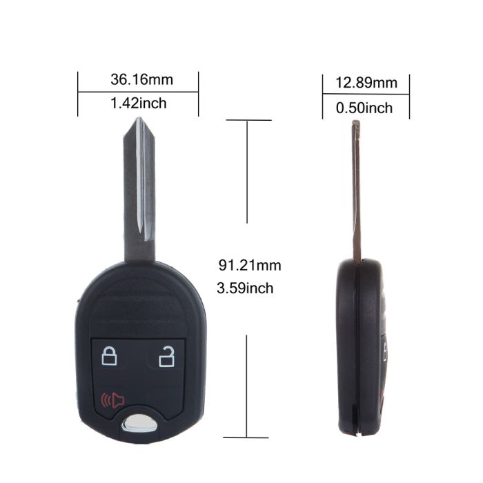 Remote Ignition Key Fob Replacement For 01-16 Ford Lincoln CWTWB1U793G