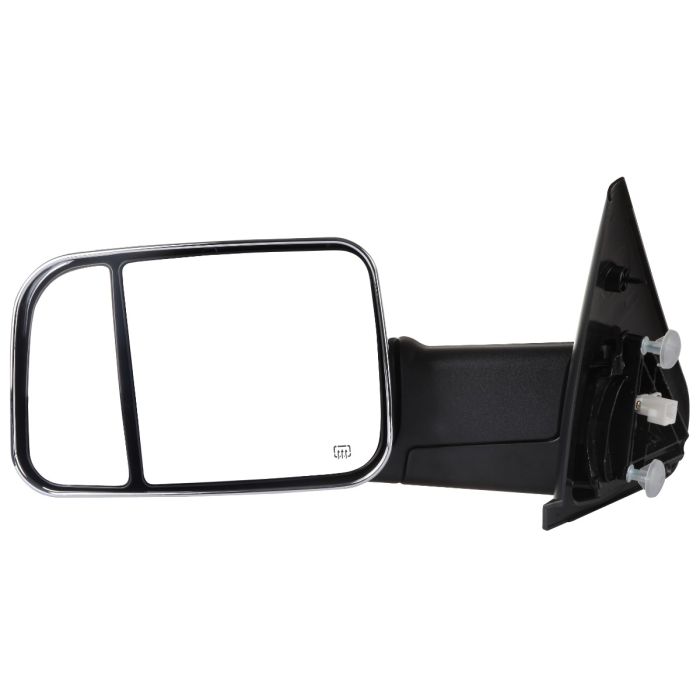 Towing Mirrors for 2002-2008 Dodge Ram 1500-3500 Power Heated Signal Chrome Cover Driver & Passenger Side Pair Mirrors
