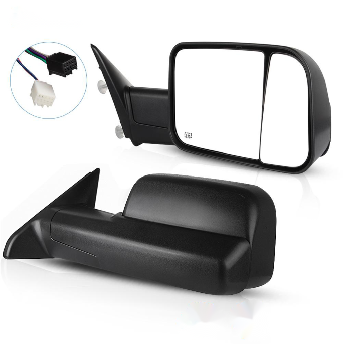 Power Heated Towing Mirror For 09-10 Dodge Ram 1500 Dodge Ram 2500 Driver & Passenger Side Pair