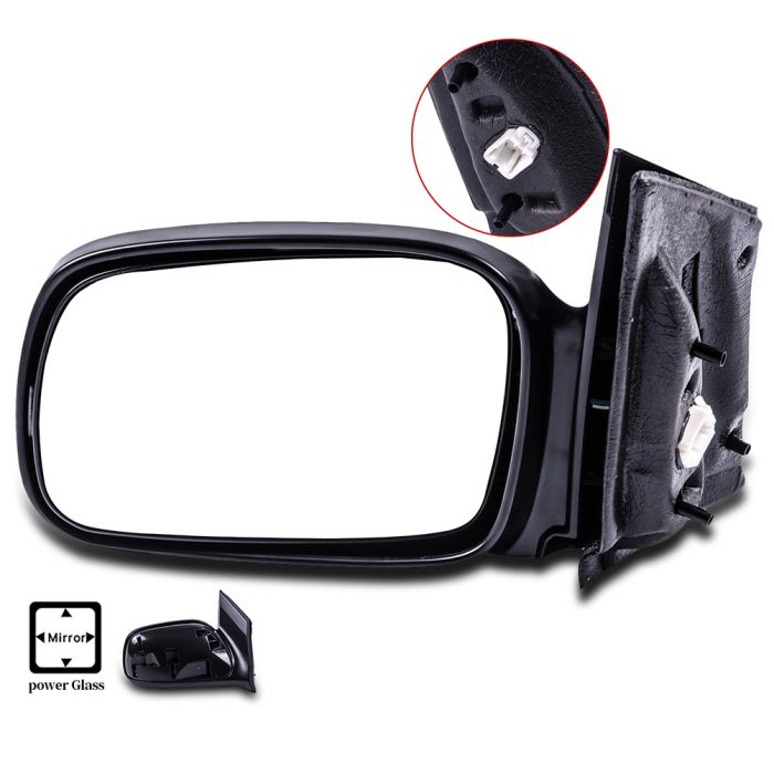 2006-2011 Honda Civic Power Driver Side View Mirror Black(HO1320213) - 1 Piece