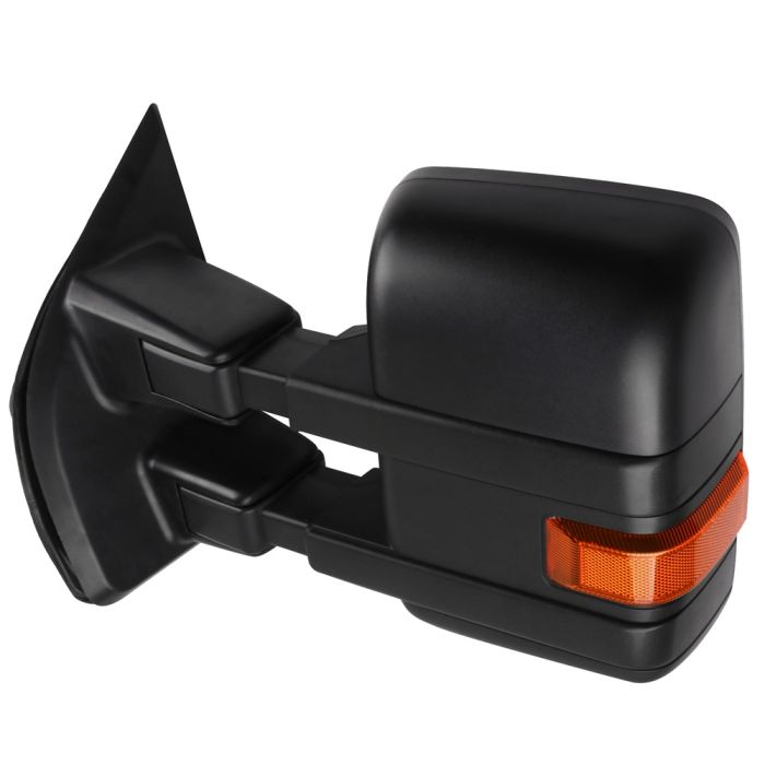 2015-2020 Ford F150 Pair Manual Black Cover Towing Mirrors
