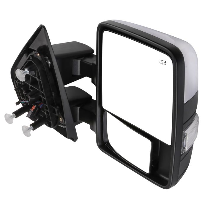2004-2014 Ford F150 Towing Mirrors Power Control Manual Fold Heated With Turn Signal Light L+R