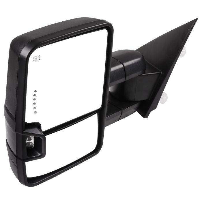 Towing Mirrors Pair For 14-18 Chevrolet Silverado 1500 GMC Sierra 1500 With Puddle Lights Power Heated