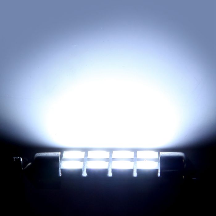 42mm White Festoon Interior LED Bulb 8-5050-SMD 10PCS for Dome Map Door License Plate Light