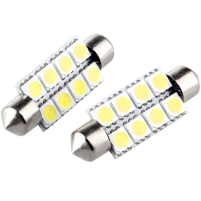 Super White For Dome Map Trunk Festoon 42mm Car LED Interior Bulb Lights 12V(E090040784CP)-20x