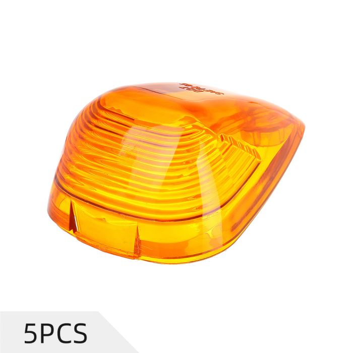 Cab Marker Clearance Light Amber Lens Covers Replacement fit Ford-5PCS