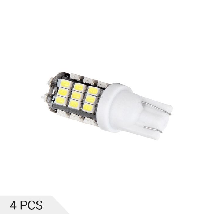 4x Super White T10 Smd License Plate Light Bulbs 42led