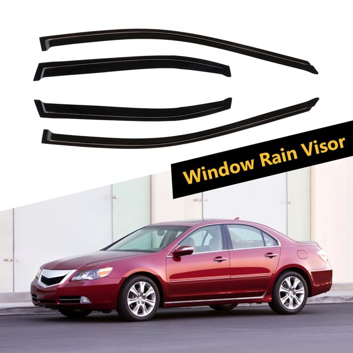 Window Visor Vent Rain Shades Guards Deflectors For 04-08 Acura TSX Sedan