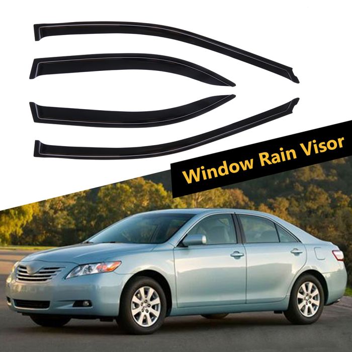 Window Visor Vent Rain Shades Guards Deflectors For 03-05 Toyota Camry Sedan