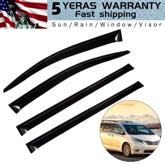 Sun Rain Guard Vent Shade For Toyota Sienn - 4piece 