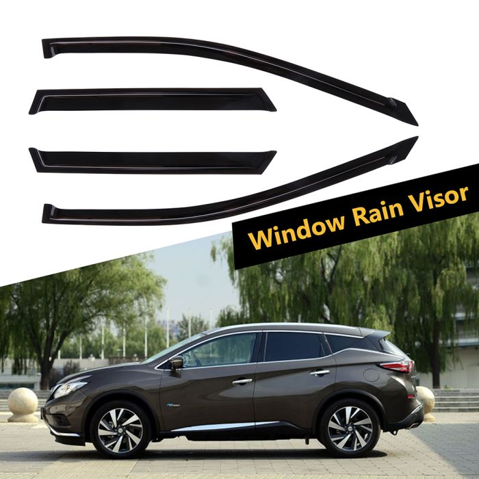 Fits 2003-2007 Nissan Murano Smoke Window Visors Rain Guard Vent Shade Deflector