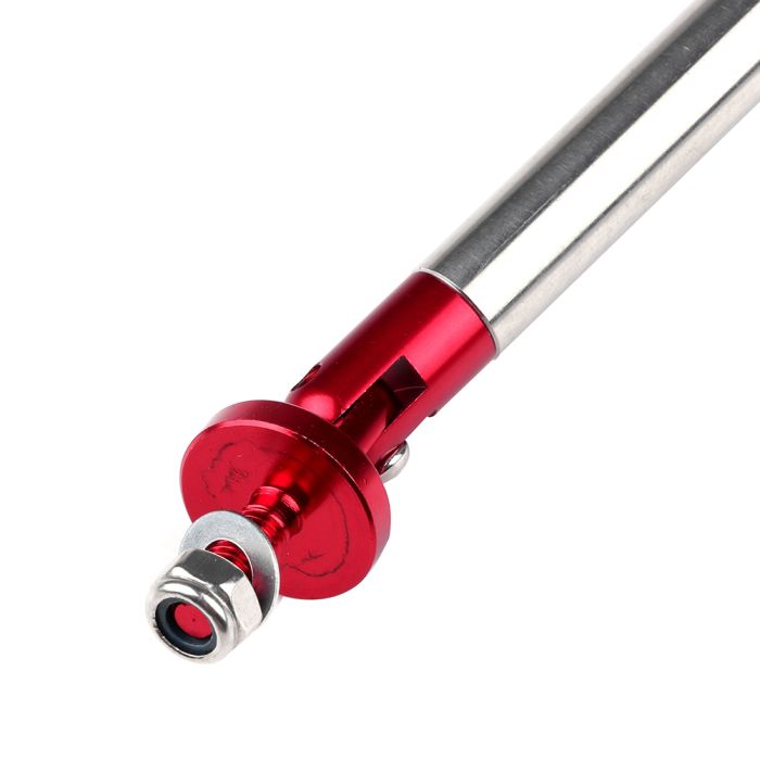 Red Adjustable Front Car Bumper Lip Splitter Strut Rod Tie Support Bar （E10493901CP） For Universal - 2 Piece