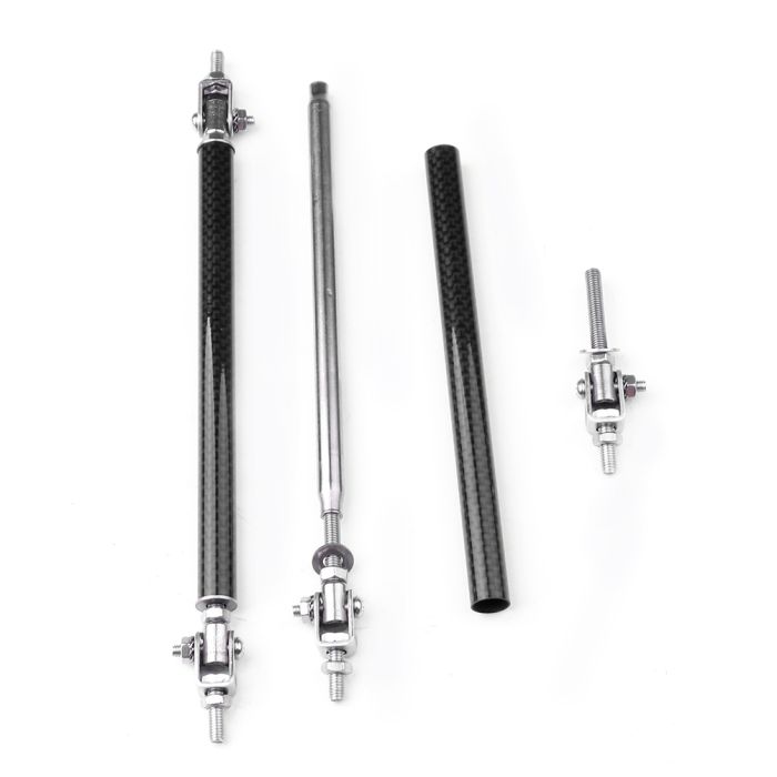 Carbon Fiber Adjustable Bumper Lip Air Dam Splitter Support Rods Strut Tie Bar (E10494501CP) For Universal - 2 Piece
