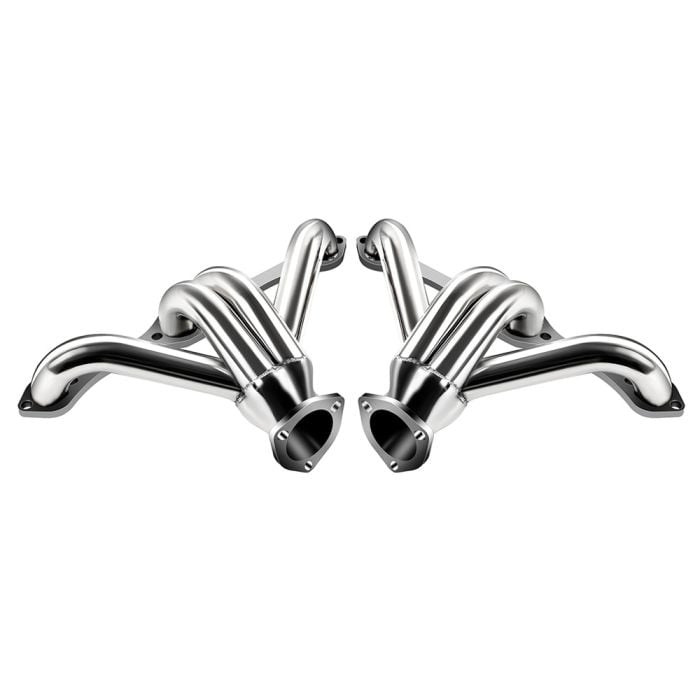 1990-1999 Chevy GMC C1500 C2500 C3500 Stainless Shorty Exhaust Manifold Headers with Bolt Small Block