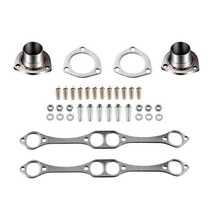 1990-1999 Chevy GMC C1500 C2500 C3500 Stainless Shorty Exhaust Manifold Headers with Bolt Small Block