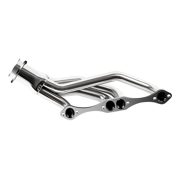 Mid Length SS Exhaust Header For SBC 283 327 350 383 400, 75-81 Chevy Camaro, 75-85 Chevy Impala 5.0L