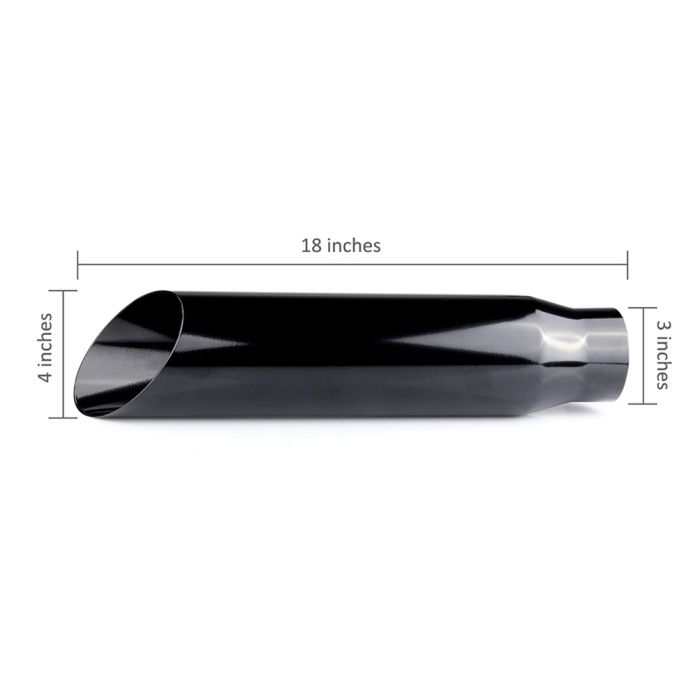 Black Stainless Steel Exhaust Tip 3
