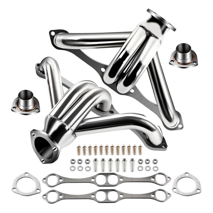 SS Shorty Exhaust Header For 90-93 Chevy C1500/2500/3500 7.4L, 91-96 Chevy K1500 7.4L Stainless Racing Manifold