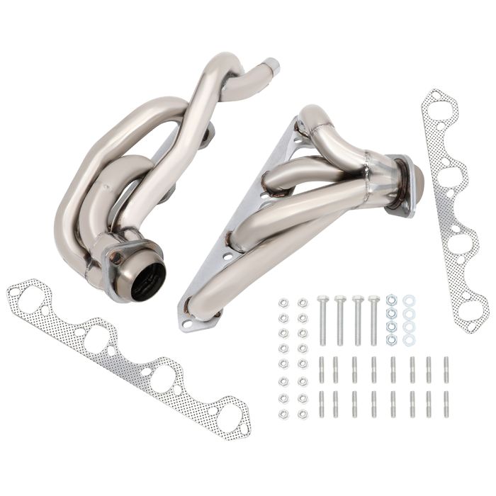BENSON Tuning Shorty Stainless Exhaust Manifold Headers For Ford F150 F250 Bronco 87-96 5.8L
