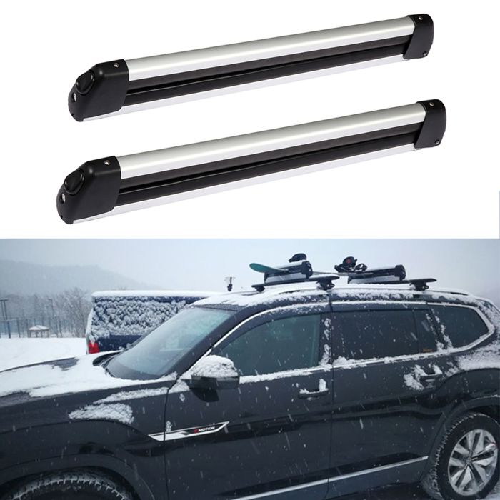 Top Roof Racks Ski Carriers Mount For Universal Snowboard Us Stock Carrier Cargo Aluminum 2Pcs