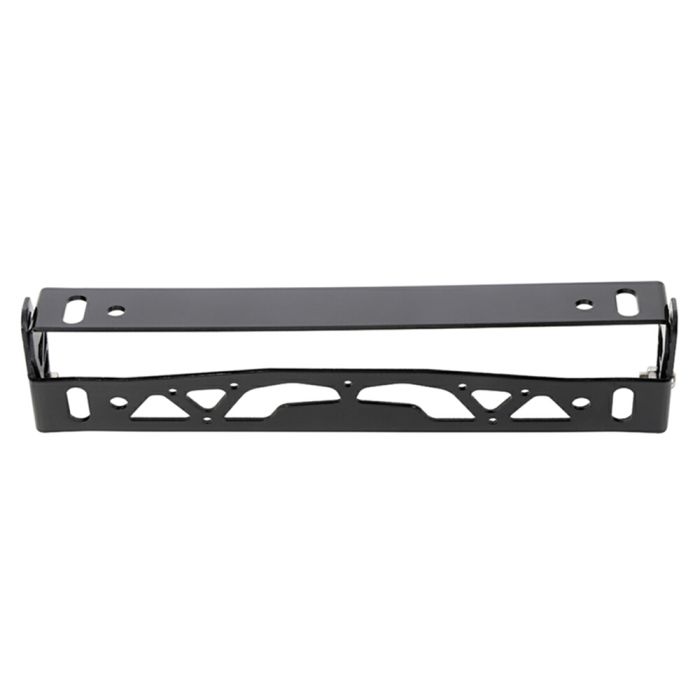 JDM Brush Black Aluminum Bumper Front Adjustable Tilt License Plate Bracket Kit
