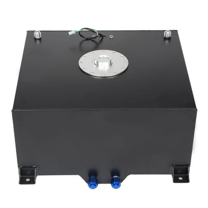 15 Gallon/57L Black Fuel Cell Gas Tank+Level Sender+Fuel Line Kit Diesel