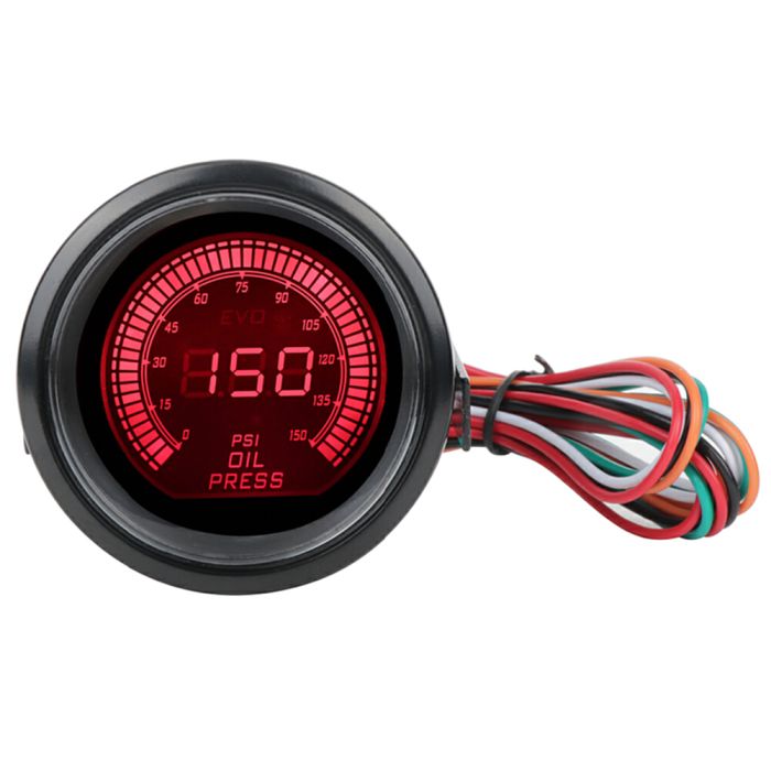 Oil Press Pressure Car Digital LED Meter Gauge (E10790801CP) - 1 Piece