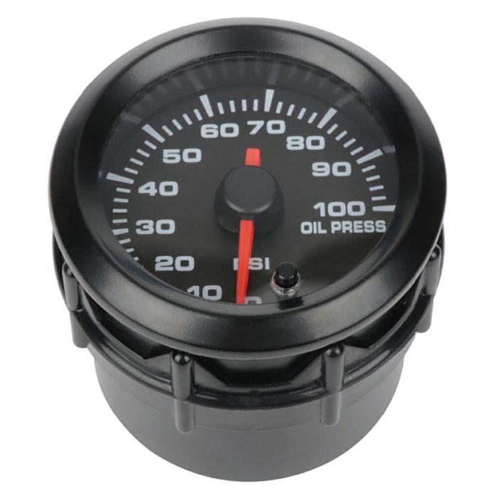 Car LED Electronic Universal Oil Pressure Gauge Meter (E10791001CP) - 1 Piece