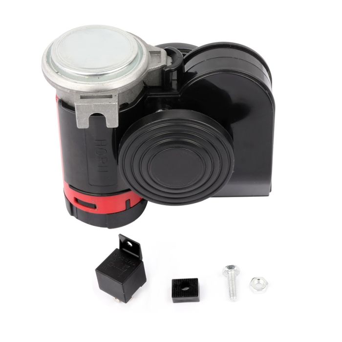 12V 120DB Electric Dual Tone Compact Air Horn Kit For Motorcycle Yacht Boat SUV