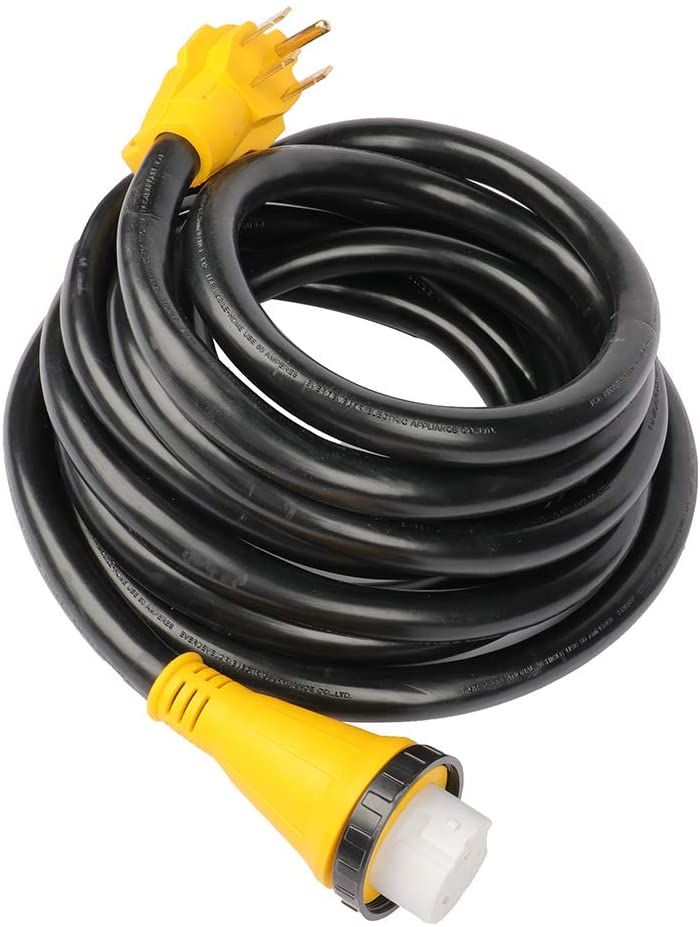 RV Extension Cord Power Supply Cable 25Foot 50AMP for Trailer Motorhome Camper 