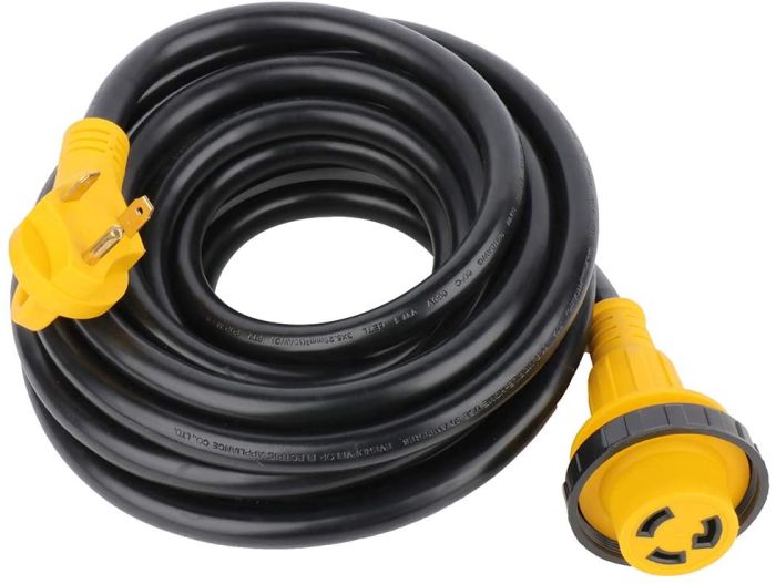 RV Extension Cord Power Supply Cable 30AMP 25Foot for Trailer Motorhome Camper 