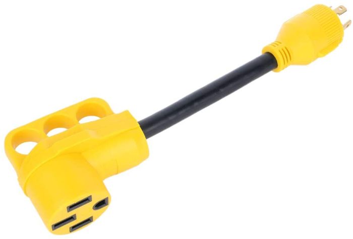 Generator Adapter Cord 4-Prong Twist Lock 30A L14-30 Male to RV 50A 14-50 Female