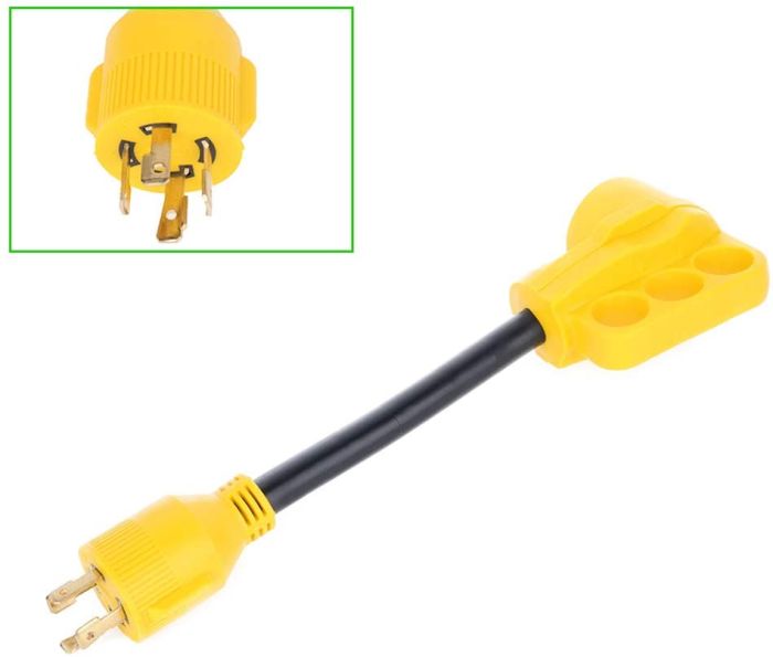 Generator Adapter Cord 4-Prong Twist Lock 30A L14-30 Male to RV 50A 14-50 Female