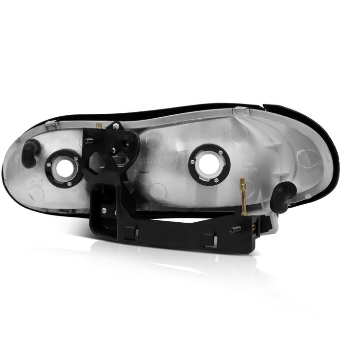1998-2002 Chevy Camaro Headlights Assembly Driver and Passenger Side Black Housing