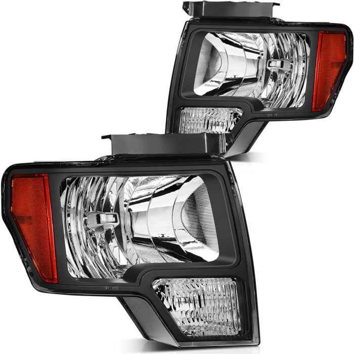 Ford F150 2009-2014 LED Headlight Assembly Left + Right Sides Replacement 