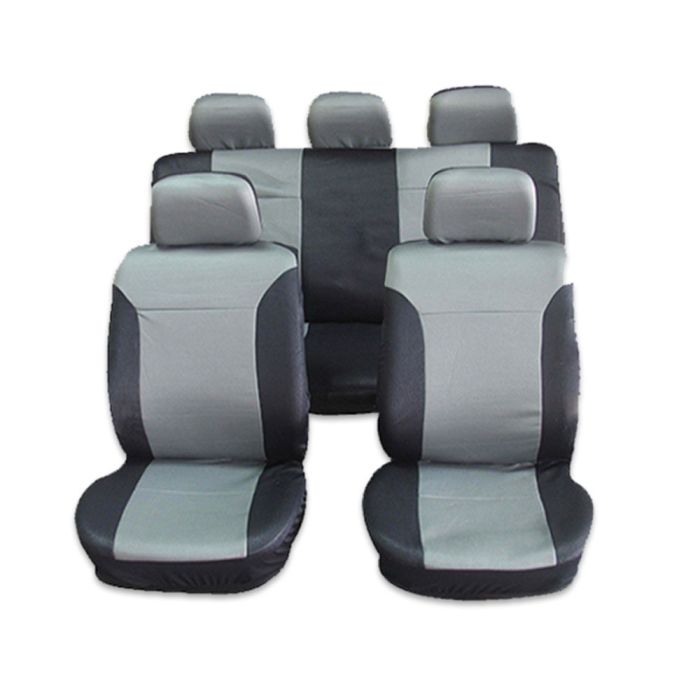 Seat Cover Black/Gray-9PCS