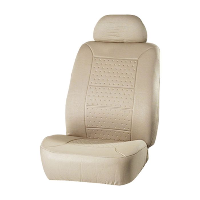 10PCS New Auto/Car Cushion Seat Cover Beige Protector W/4 Headrest Covers 110739