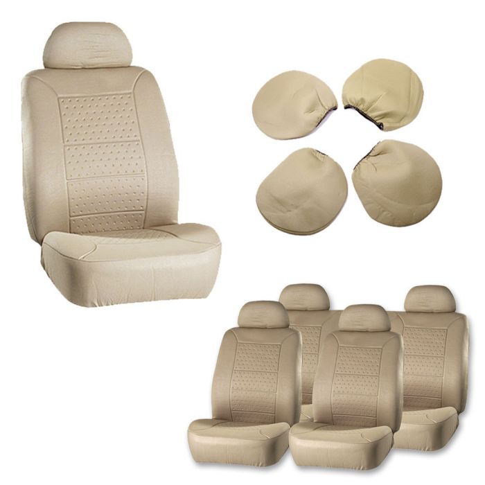 Seat Cover Beige-8PCS